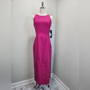 Jennifer Jeffries Vintage Womens Maxi Dress 6 Pink Dead Stock 80s Formal